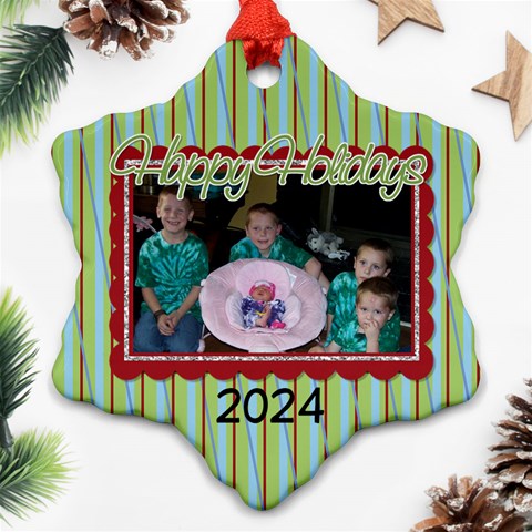 2024 Snowflake Ornament 1 By Martha Meier Front