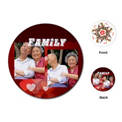 family - Playing Cards Single Design (Round)