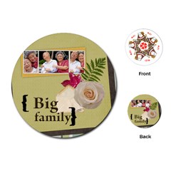 family - Playing Cards Single Design (Round)