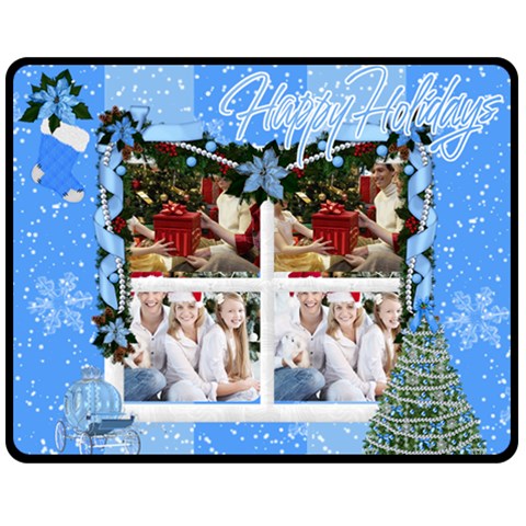 Merry Christmas By Joanne5 60 x50  Blanket Front