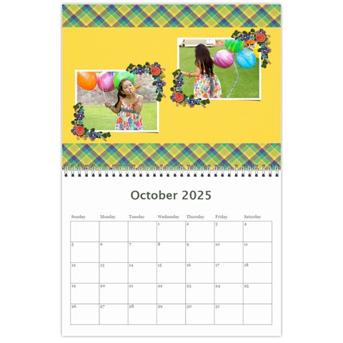 Wall Calendar 11 X 8 5 Oct 2025