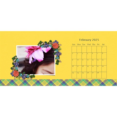 Desktop Calendar 11  X 5  Feb 2025