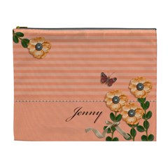 Cosmetic Bag (XL) - Stripes and Orange (7 styles)