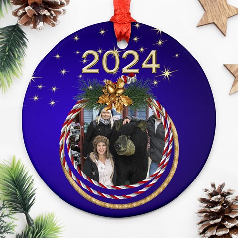 My Round Christmas Ornament (2 Sided) By Deborah Back