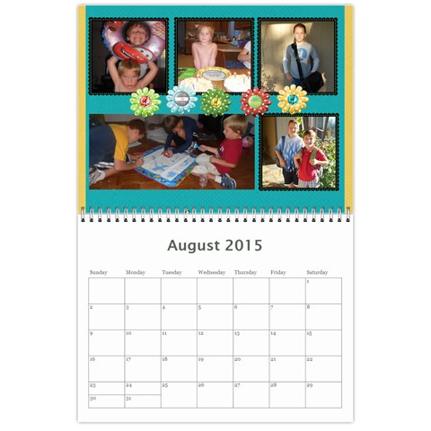 2015 New Calendar 5 By Martha Meier Aug 2015