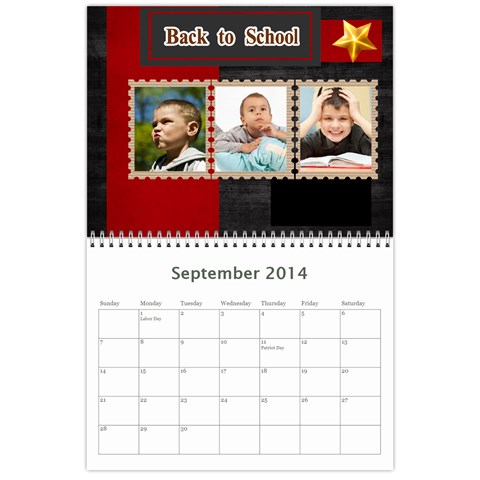 Year Calendar By C1 Sep 2014