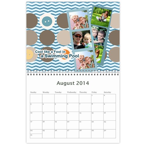 Year Calendar By C1 Aug 2014