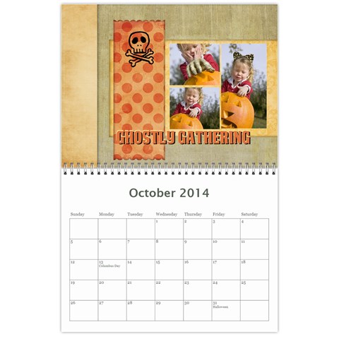 Year Calendar By C1 Oct 2014