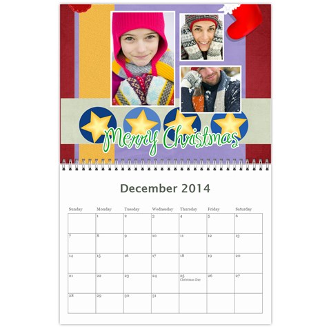 Year Calendar By C1 Dec 2014