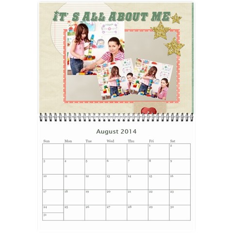 Year Calendar By C1 Aug 2014