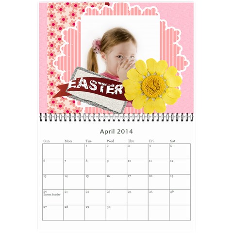 Year Calendar By C1 Apr 2014