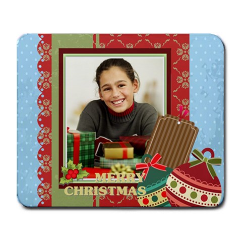 Christmas By Merry Christmas 9.25 x7.75  Mousepad - 1