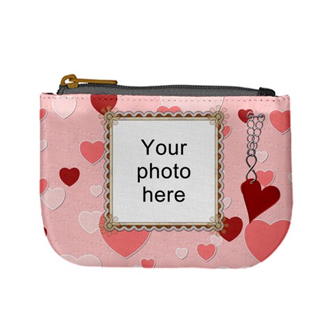 Hearts Mini Coin Purse By Lil Front