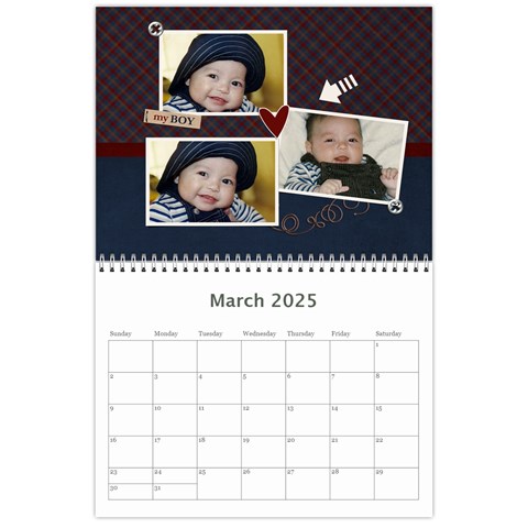 Wall Calendar 11 X 8 5 Mar 2025