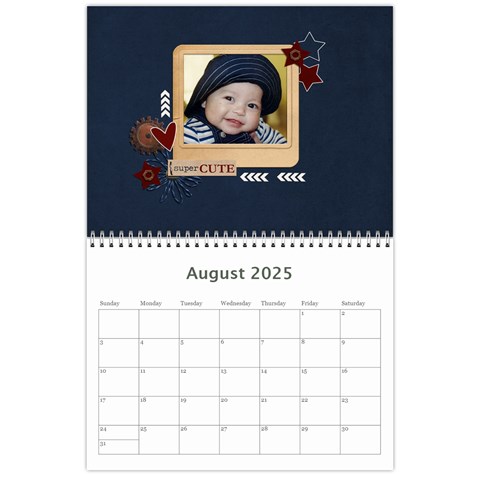 Wall Calendar 11 X 8 5 Aug 2025