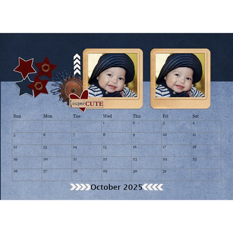 Desktop Calendar 8 5  X 6  Oct 2025