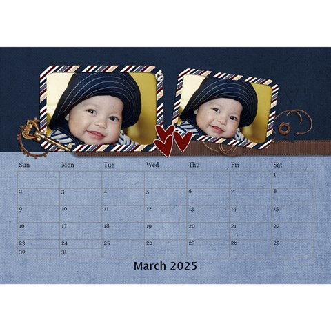 Desktop Calendar 8 5  X 6  Mar 2025