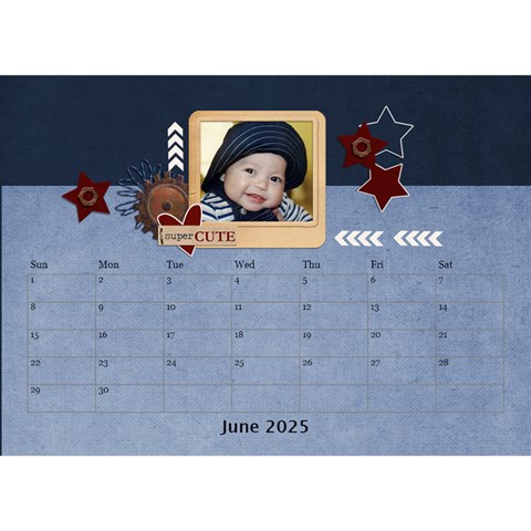 Desktop Calendar 8 5  X 6  Jun 2025