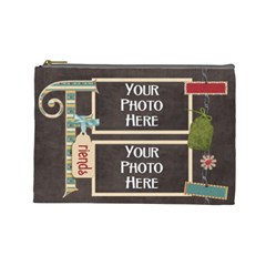 Thoughts of Friendship Large Cosmetic Bag 5 - Cosmetic Bag (Large)