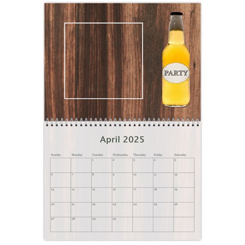 Man Cave 12 Mth Calendar By Lil Apr 2025