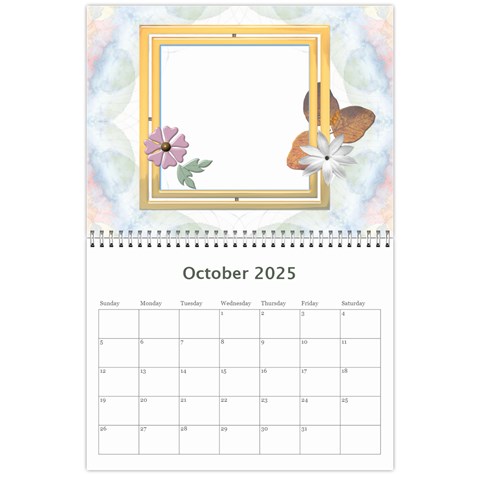 Fun And Pretty Calendar (12 Month) By Lil Oct 2025