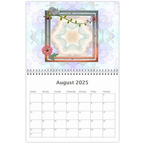 Fun And Pretty Calendar (12 Month) By Lil Aug 2025