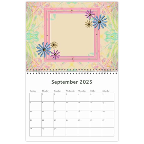 Fun And Pretty Calendar (12 Month) By Lil Sep 2025