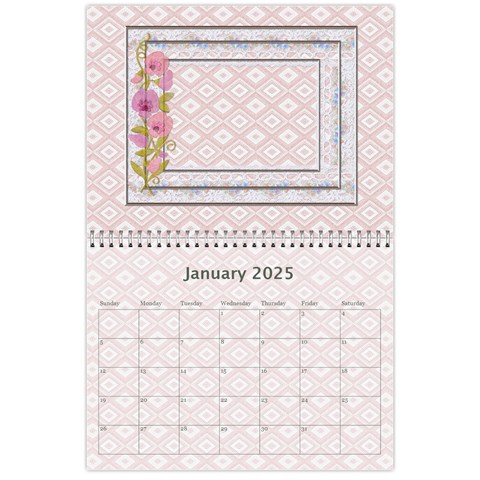 Pink And Blue Calendar By Lil Jan 2025