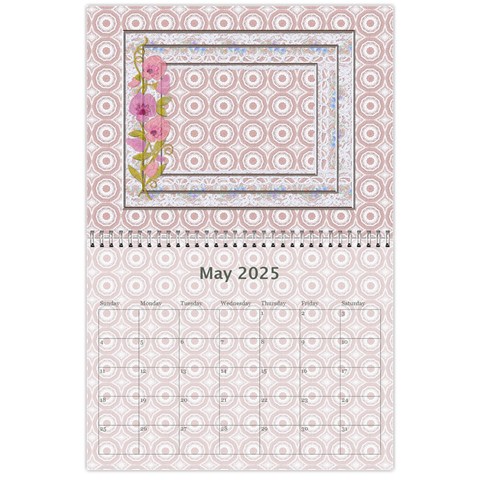 Pretty Lace Pink Calendar (12 Month) By Lil May 2025