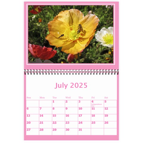 Pink Princess Wall Calendar (any Year) 8 5x6 By Deborah Jul 2025