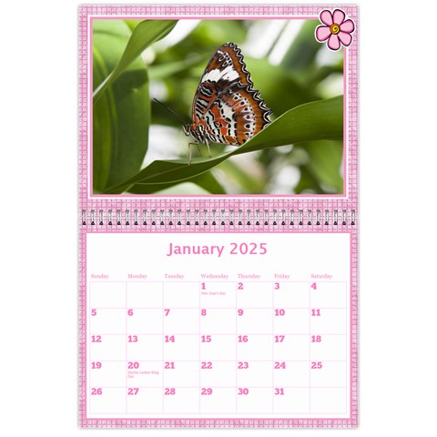 Pink Choc Wall Calendar 11x8 5 By Deborah Jan 2025