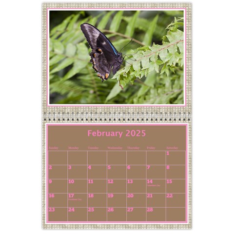 Pink Choc Wall Calendar 11x8 5 By Deborah Feb 2025