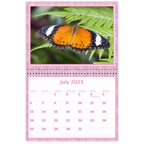 Pink Choc Wall Calendar 11x8 5 By Deborah Jul 2025