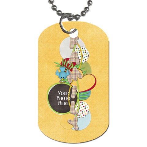 At The Park Family 1 Sided Dog Tag 1 By Lisa Minor Front