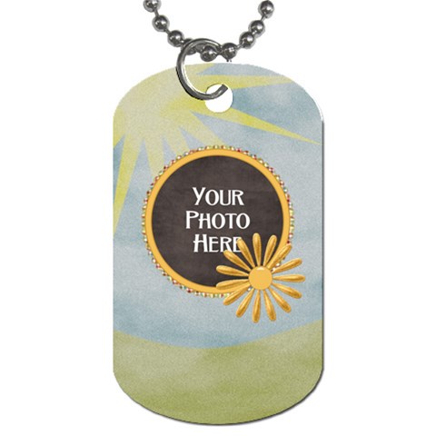 At The Park 1 Sided Dog Tag 2 By Lisa Minor Front