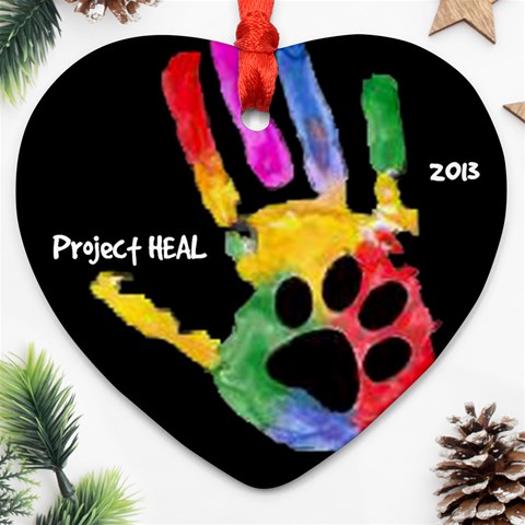 Project Heal Blk Heart Ornament By Ann Front