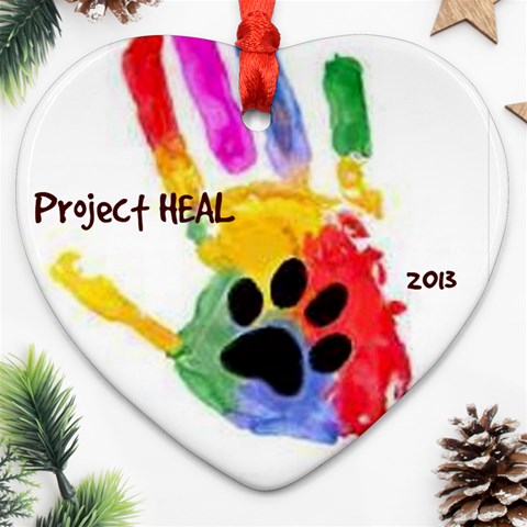 Project Heal White & Date Heart Ornament By Ann Front