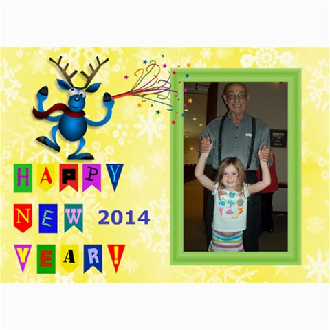 Happy New Year Photo Card, 5x7 By Joy Johns 7 x5  Photo Card - 1