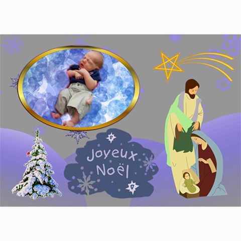 Holiday Card #8, 5x7 By Joy Johns 7 x5  Photo Card - 2