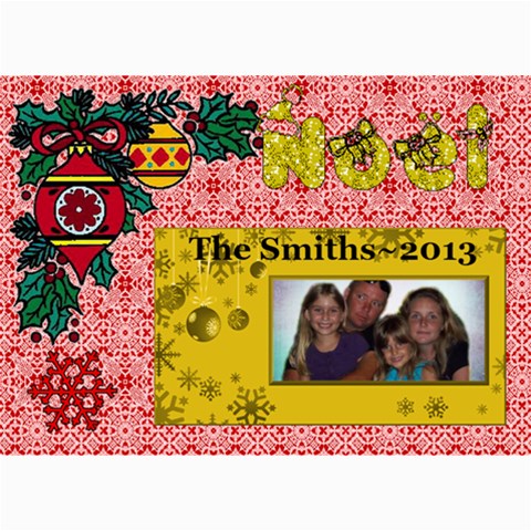 Holiday Card #10, 5x7 By Joy Johns 7 x5  Photo Card - 1