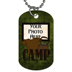 Camping Dog Tag - Dog Tag (One Side)