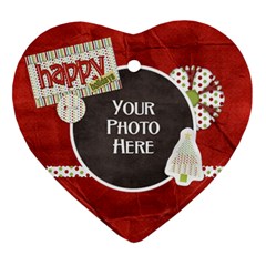 Happy Holidays Ornament - Ornament (Heart)