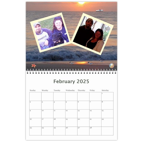 2025 Ocean Theme Calendar By Kim Blair Feb 2025