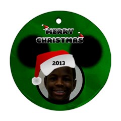 Mickey Mouse ornament, 2 sides - Round Ornament (Two Sides)