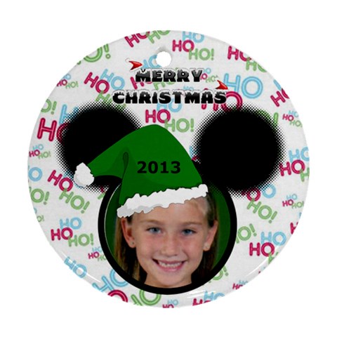 Minnie  Ornament, 2 Sides By Joy Johns Front