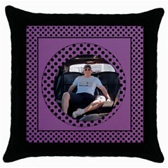 Purple Spotty Throw Pillow Casse