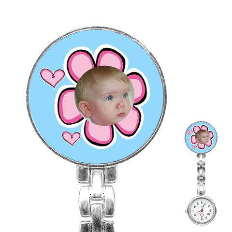 Our Little Girl Stainless Steel Nurses Watch By Deborah Front