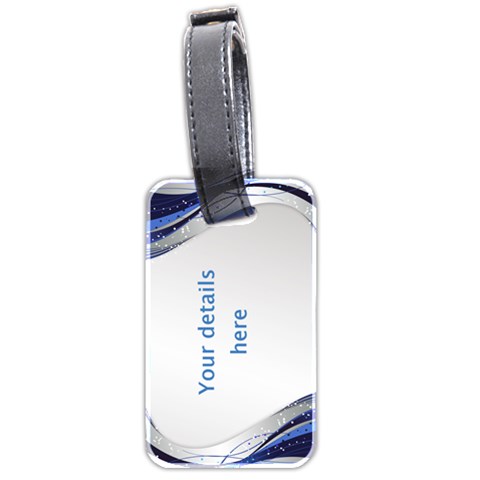 Blue Waves Luggage Tag By Deborah Back