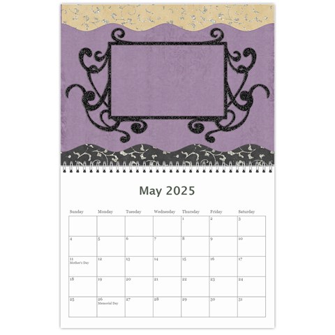 2025 Calender Elegance By Shelly May 2025