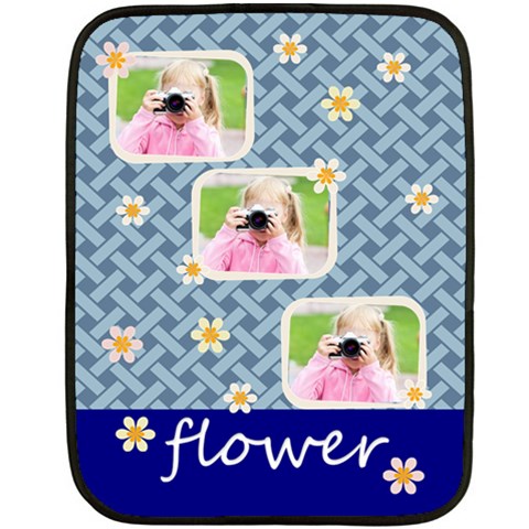 Flower By Joely 35 x27  Blanket Front